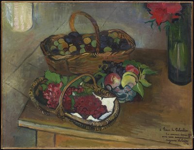 Still Life: Fruit and Flowers by Marie Clementine (Suzanne) Valadon
